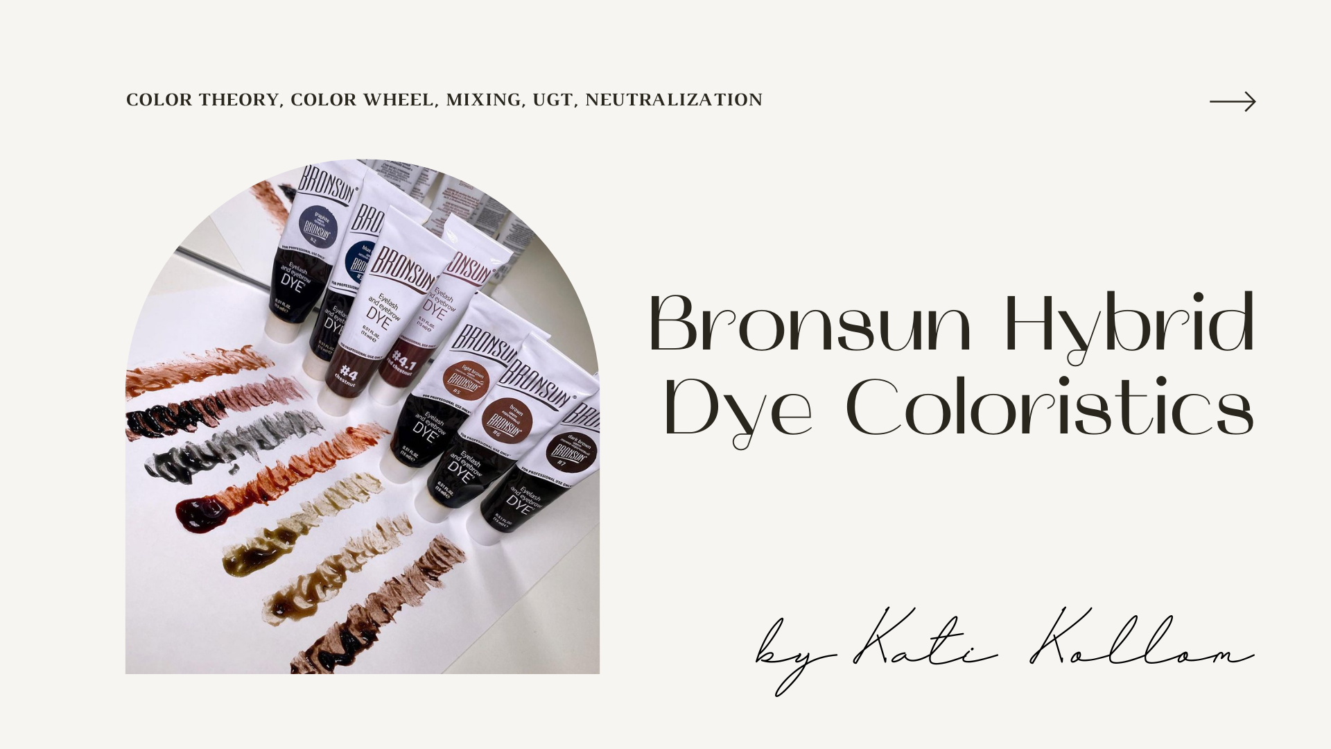 Bronsun Hybrid Dye Coloristics Online Course by Kati Kollom